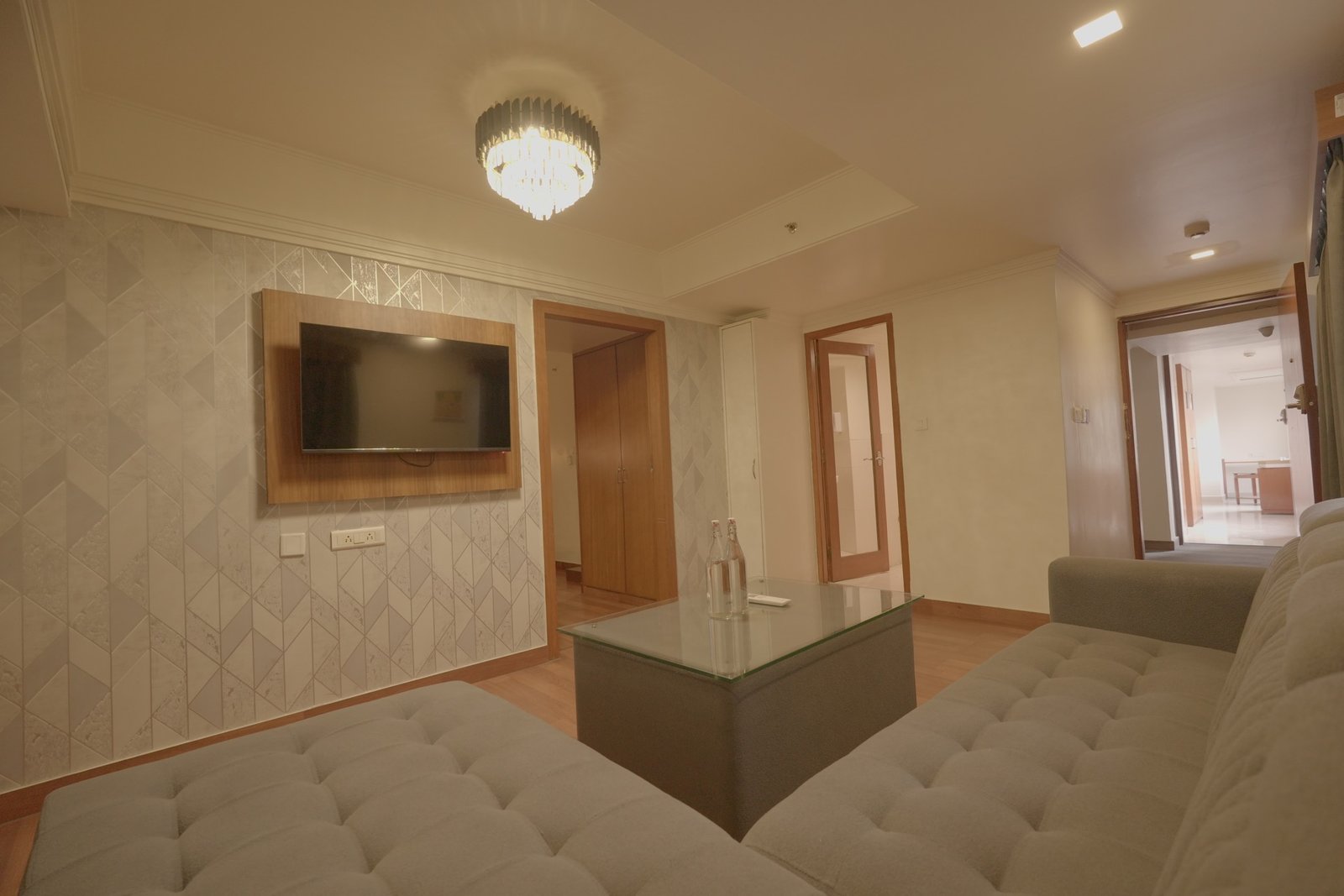 Suite entertainment area
